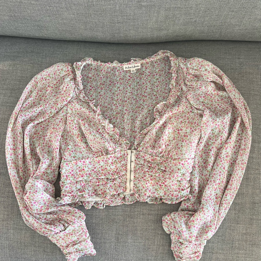 For Love and Lemons Floral Top worn once